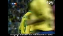 El mejor gol de tiro libre de la historia de Roberto Carlos