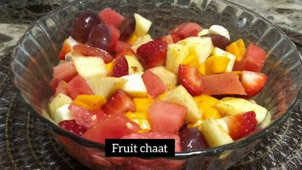 summer special / fruit chaat recipe / ramadaan special
