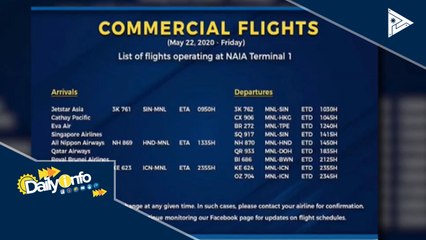 9 na commercial flights, aalis sa NAIA ngayong araw
