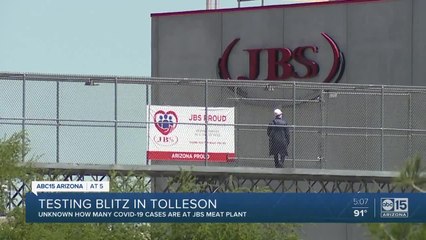City of Tolleson hosting a local testing blitz over the next two days, amid JBS meat plant concerns