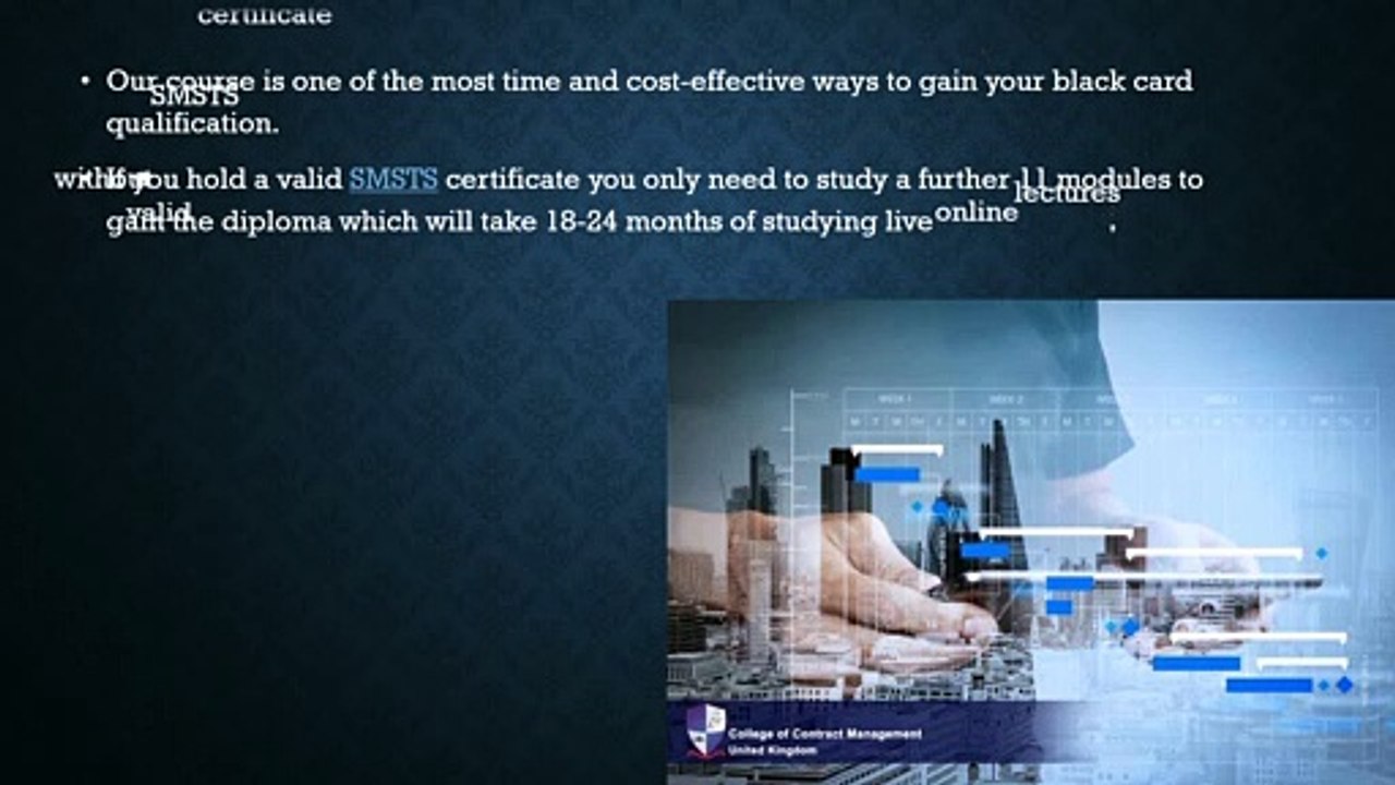 SMSTS CSCS Card