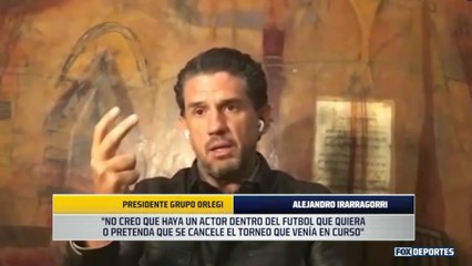 "No creo que haya alguien que quiera que se cancele el torneo": Alejandro Irarragorri