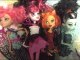 Monster High Dolls Toralei, Howleen Wolf, Draculaura, and Frankie