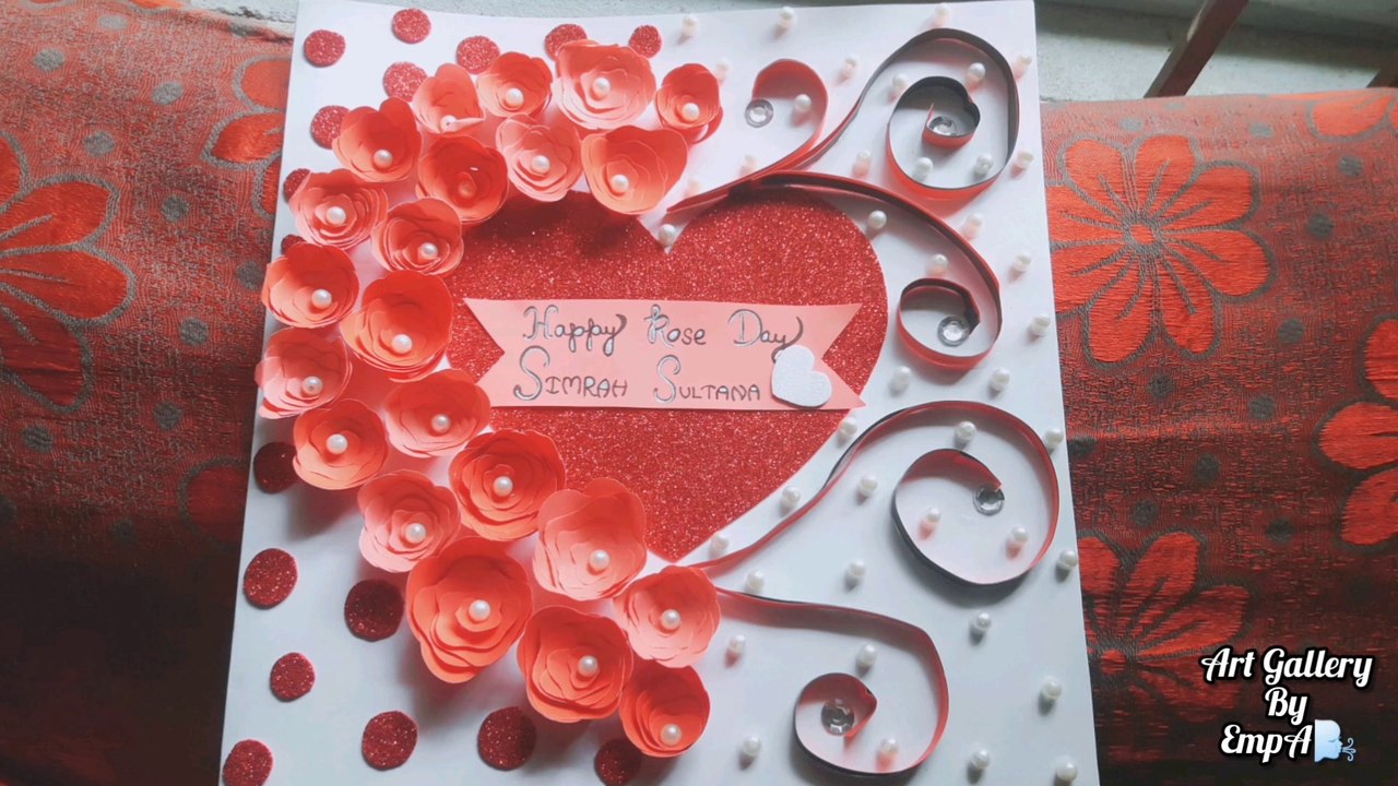 DIY Rose Day Card ❤