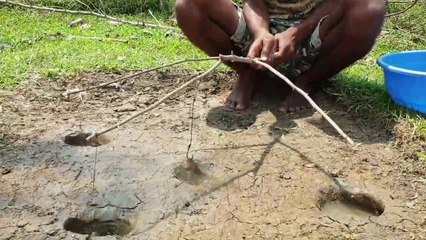 Amazing Catch With Small Fish - Big Fish Eating Small Fish -Mind Blowing Man-Made-Hole Fishing -