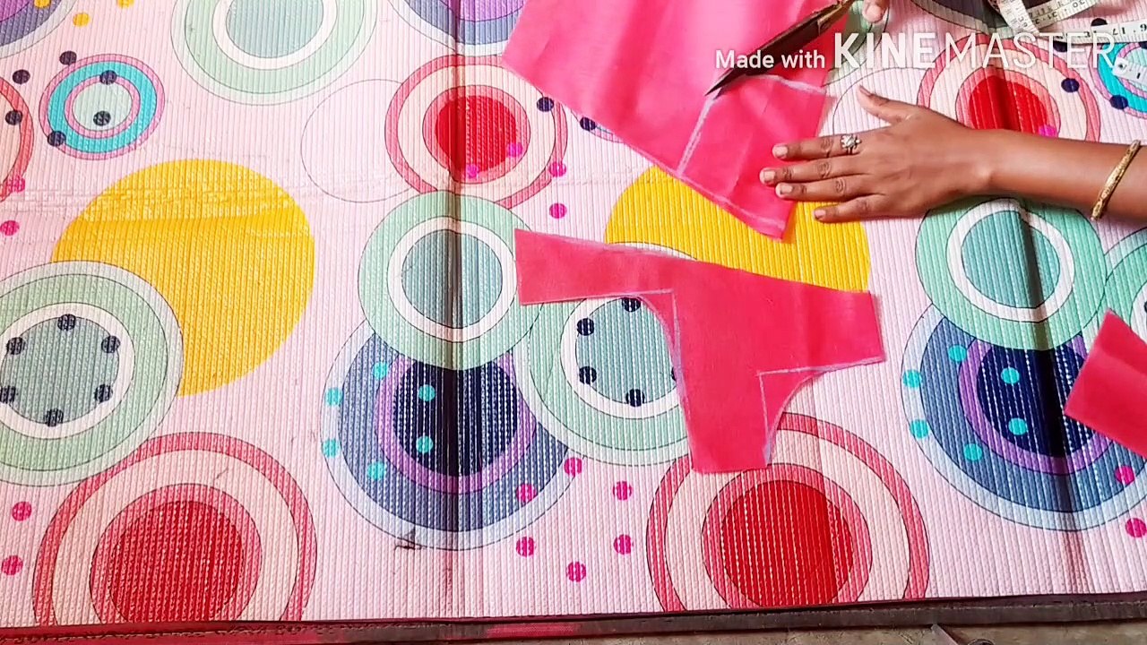 New model back neck blouse design cutting and stitching easy method....