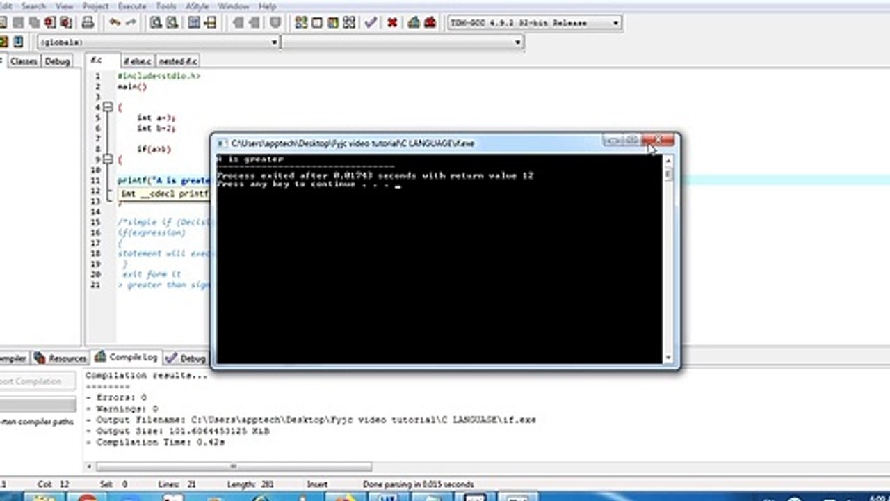 DECISION MAKING IN C LANGUAGE