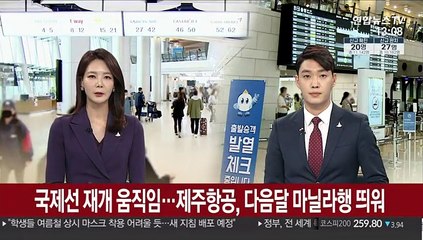 국제선 재개 움직임…제주항공, 다음 달 마닐라행 띄워