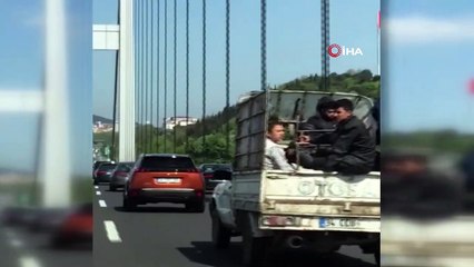 FSM Köprüsü üzerinde tehlikeli yolculuk