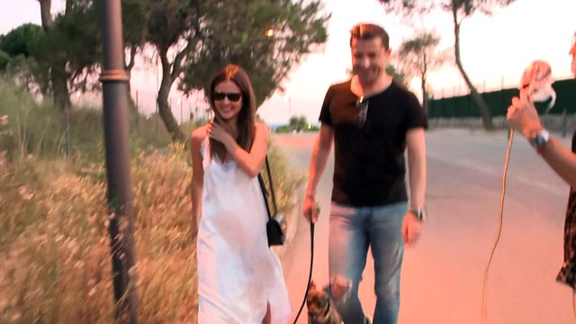 Alfonso Merlos y Alexia Rivas, paseo romántico