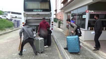 Karantina altına alınan vatandaşlar, bayramı aileleriyle geçirmek üzere tahliye edildi