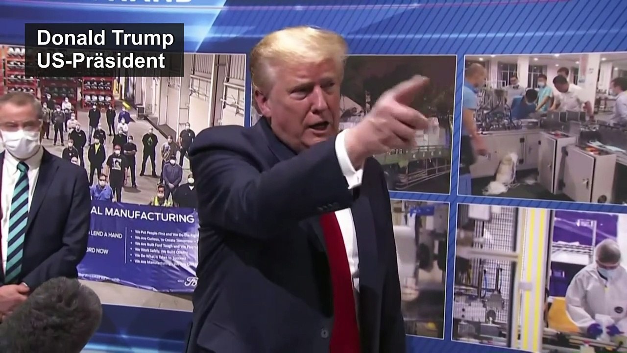 Trump trägt wieder keine Maske