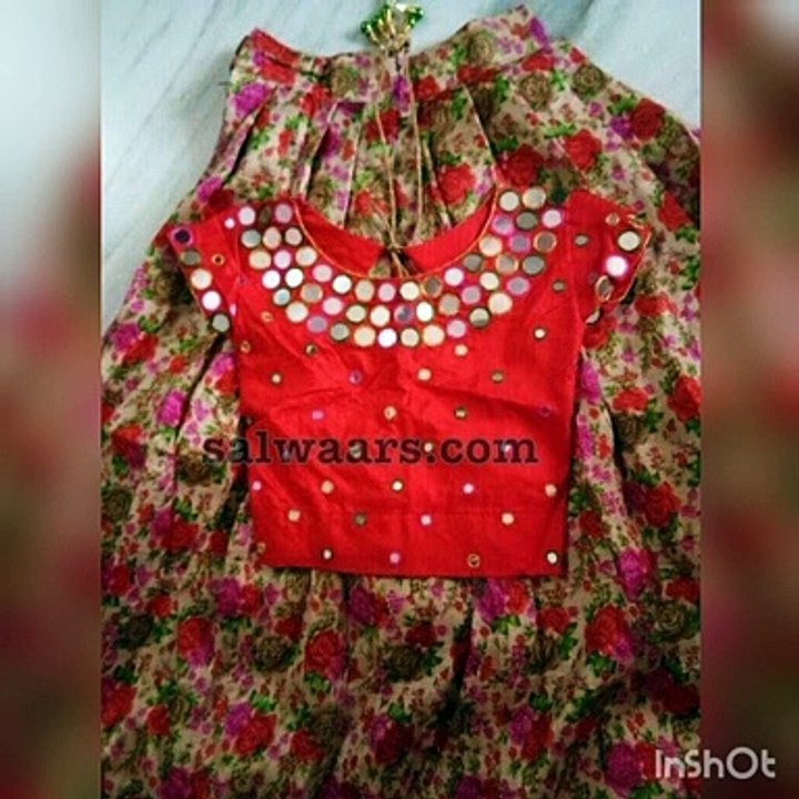 Mirror work dress design 2020