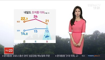 [날씨] 주말 낮 대체로 맑음…초여름 더위 계속
