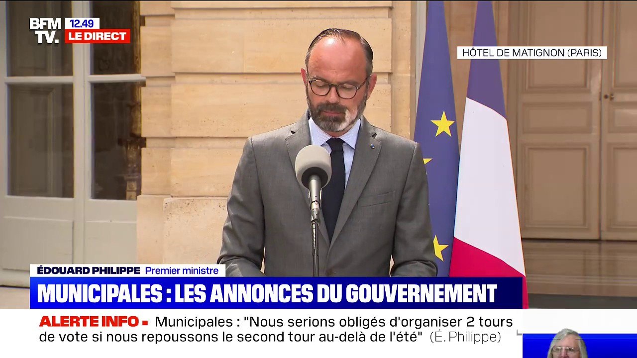 Édouard Philippe: "Nous serions obligés d'organiser deux tours de vote si nous repoussons le second tour au-delà de l'été"