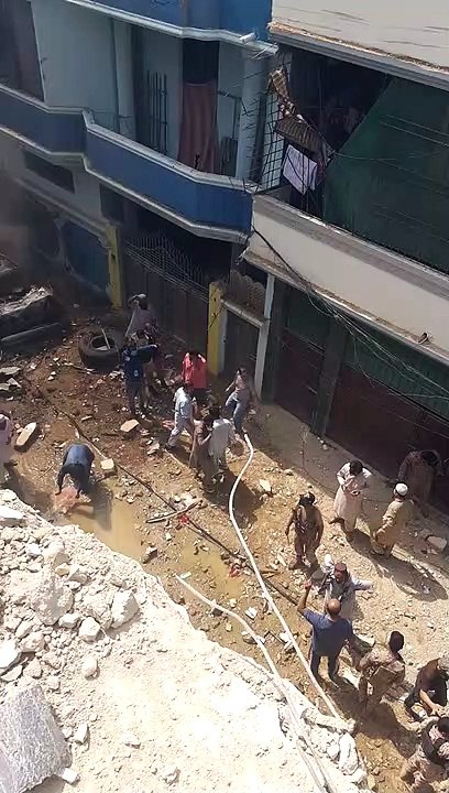 PIA Aeroplane Airbus 320 Crashed Rescue Efforts