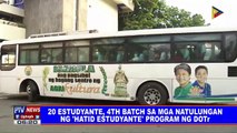 20 estudyante, 4th batch sa mga natulungan ng 'Hatid Estudyante' program ng DOTr