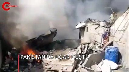 Pakistan'da 107 yolcu taşıyan uçak düştü