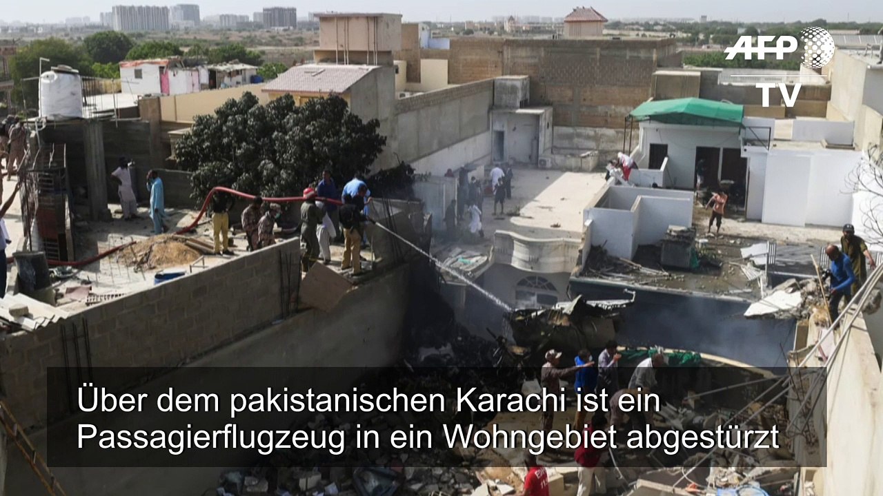 Pakistan: Passagierflugzeug in Wohngebiet abgestürzt