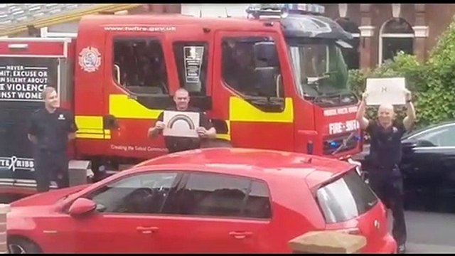 Tyne and Wear Fire and Rescue Service surprise Sunderland youngster during lockdown
