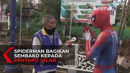 Download Video: Spiderman Manado Bagikan Sembako