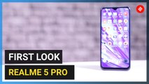 Realme 5 Pro first look: Quad cameras, waterdrop notch and crystal back
