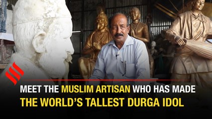 The world’s tallest Durga idol was made by an Assamese Muslim artisan