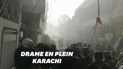Au Pakistan, un avion de ligne s'écrase sur un quartier résidentiel de Karachi