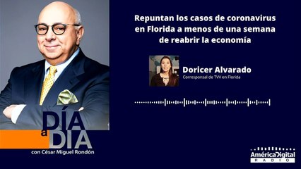 Florida registra un repunte de casos de coronavirus a menos de una semana de empezar a reabrir los comercios