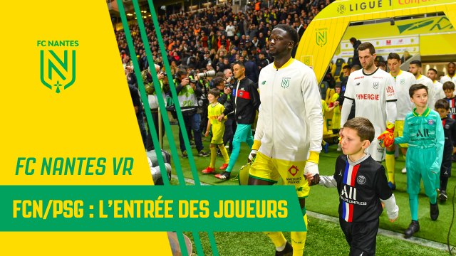 Vidéo 360° : l'entrée des joueurs lors de FCN/PSG