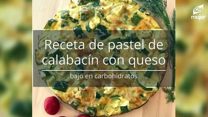 Pastel de calabacín con queso bajo en carbohidratos