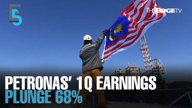 EVENING 5: Petronas cuts capex as 1Q earnings plunge