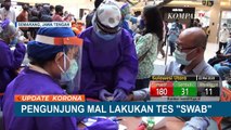 Pengunjung Mal Jalani Tes Swab Corona