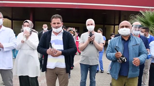 Sağlık çalışanları için 500 güvercin uçuruldu - MANİSA