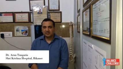 Dr. Arun Tungaria  On Balance Disorders.