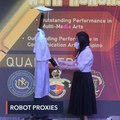 LOOK: Robots represent graduating high school students in Taguig