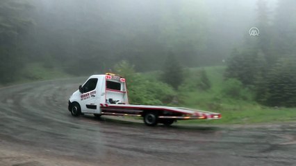 Bolu'nun yüksek kesimlerine mayıs ayında kar yağdı