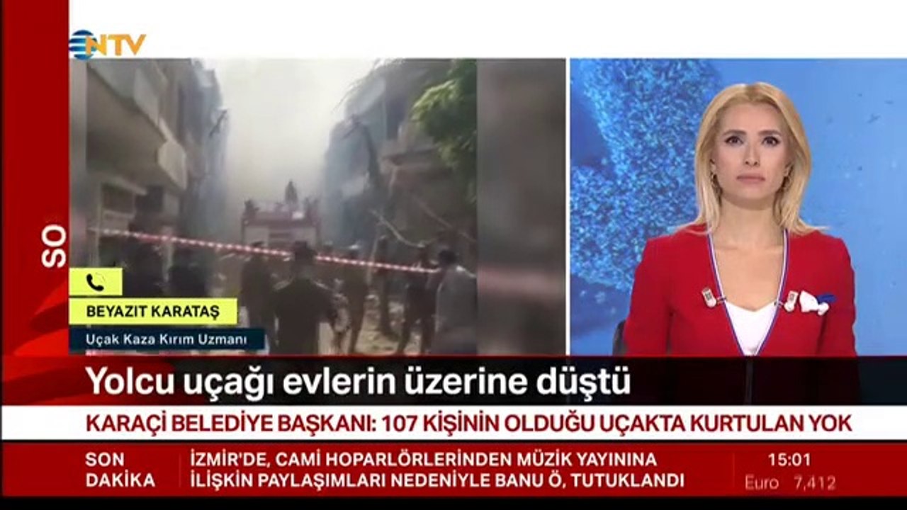 Pakistan'da 107 kişiyi taşıyan yolcu uçağı evlerin üzerine düştü!