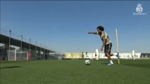 El Real Madrid trabaja la potenciación física combinada con el balón