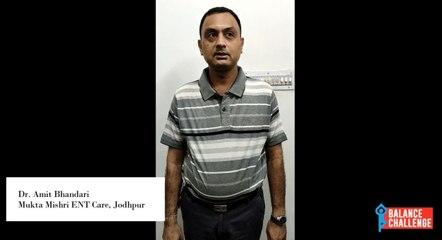 Dr. Amit Bhandari On Balance Disorder