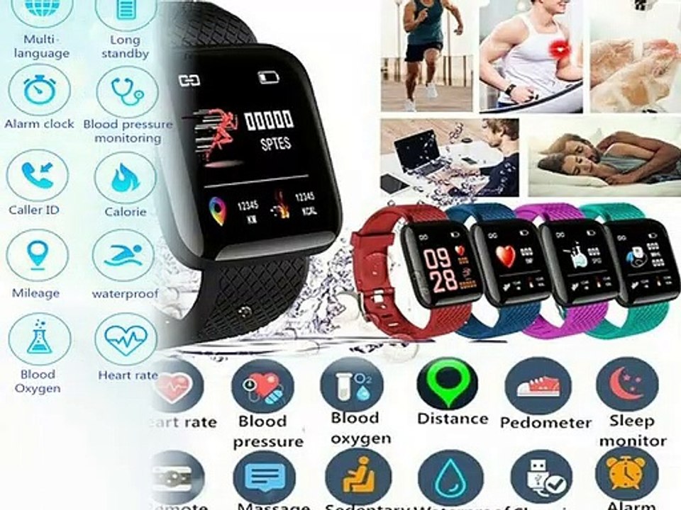 Smart Watch FITBIT Bluetooth Heart Rate Blood Pressure Monitor Fitness Tracker
