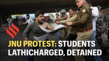 JNU Protest: Students lathicharged, detained as they march towards Rashtrapati Bhavan