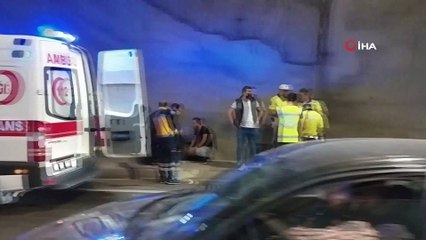 Akyazı tünelinde kaza: 8 yaralı