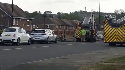 Fire crews attend an address in Gleneagles Road, Sunderland