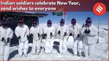 Indian soldiers celebrate New Year, send wishes