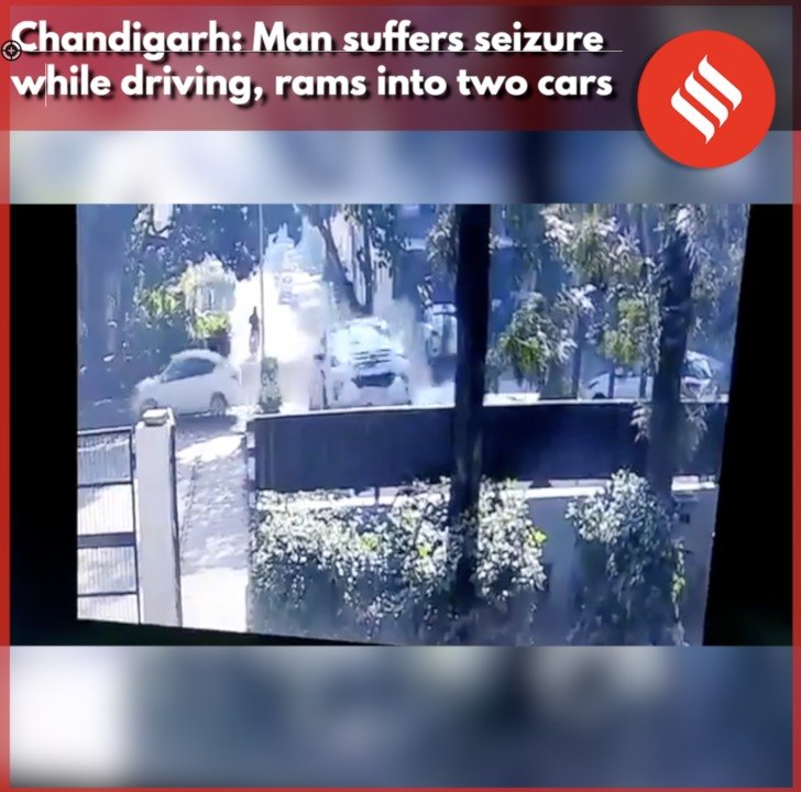 Chandigarh: Man suffers seizure while driving, rams into two cars