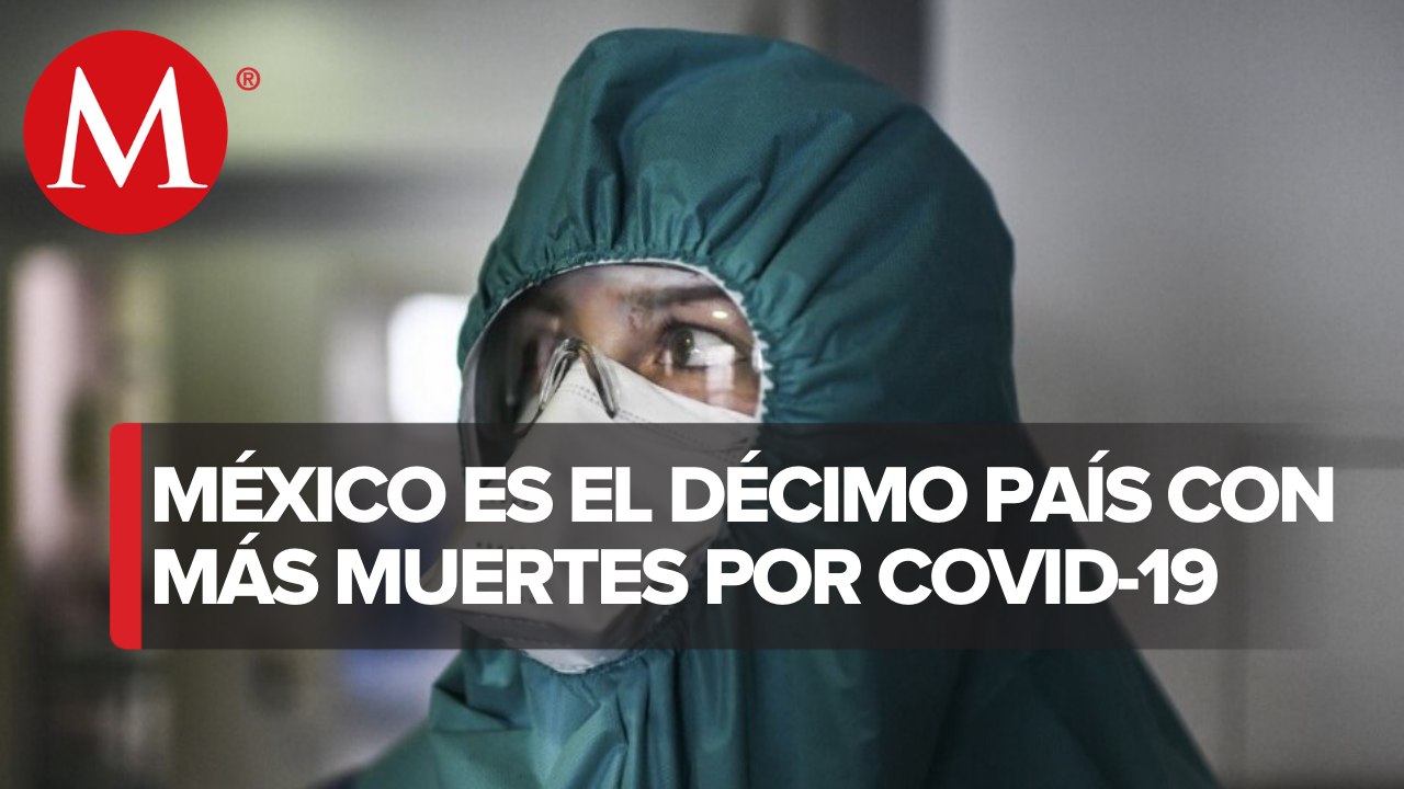 México, entre los 10 países con más muertes por covid-19 en el mundo