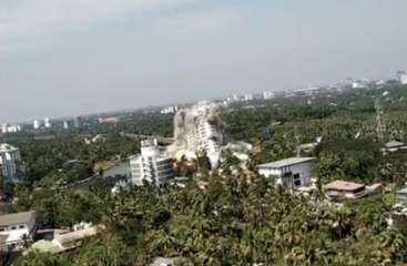 Kochi's illegal Maradu flats turn to dust in controlled blasts
