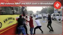 JNU Violence: ABVP and NSUI clashed in Ahmedabad
