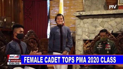 Female cadet tops PMA 2020 class